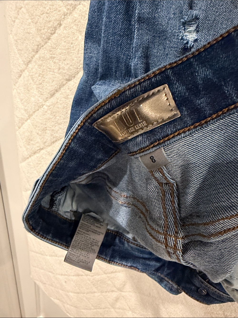 Kut from the Kloth Womenâs High Rise Blue Denim Jeans